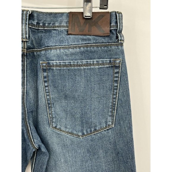 Michael Kors Jeans Mens 32 Blue 100% Cotton Straight Jeans 32 X 30 Casual Preppy - Picture 5 of 15